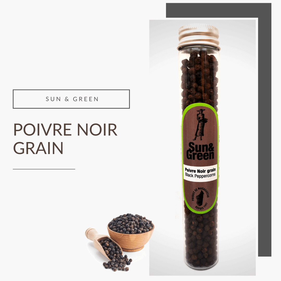 Poivre noir de Madagascar piper Nigrum 50 gr - Epiceslekanto