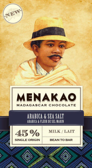 tablette de chocolat au lait 45% cacao menako arabica
