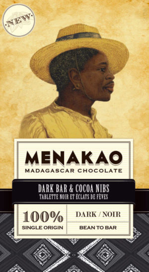 tablette de chocolat noir 100% cacao menako à
