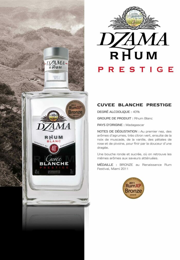 Fiche rhum dzama cuvée blanche prestige