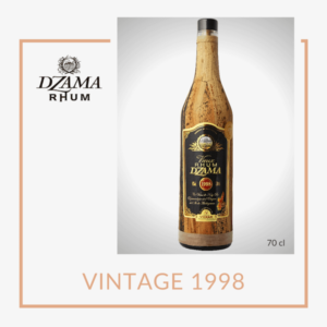 Rhum ambré Dzama millésimé de 1998