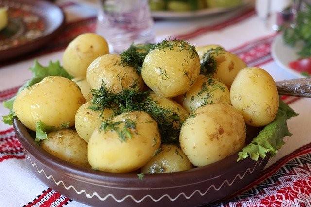 Petites pommes de terre au sel et aux herbes