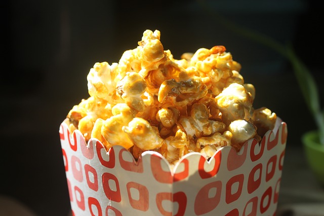 Pop-corn au caramel de vinaigre de mangue & vanille