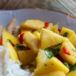 Poulet à la mangue & vinaigre de mangue épicée