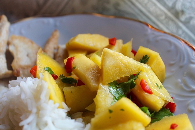 Poulet à la mangue & vinaigre de mangue épicée