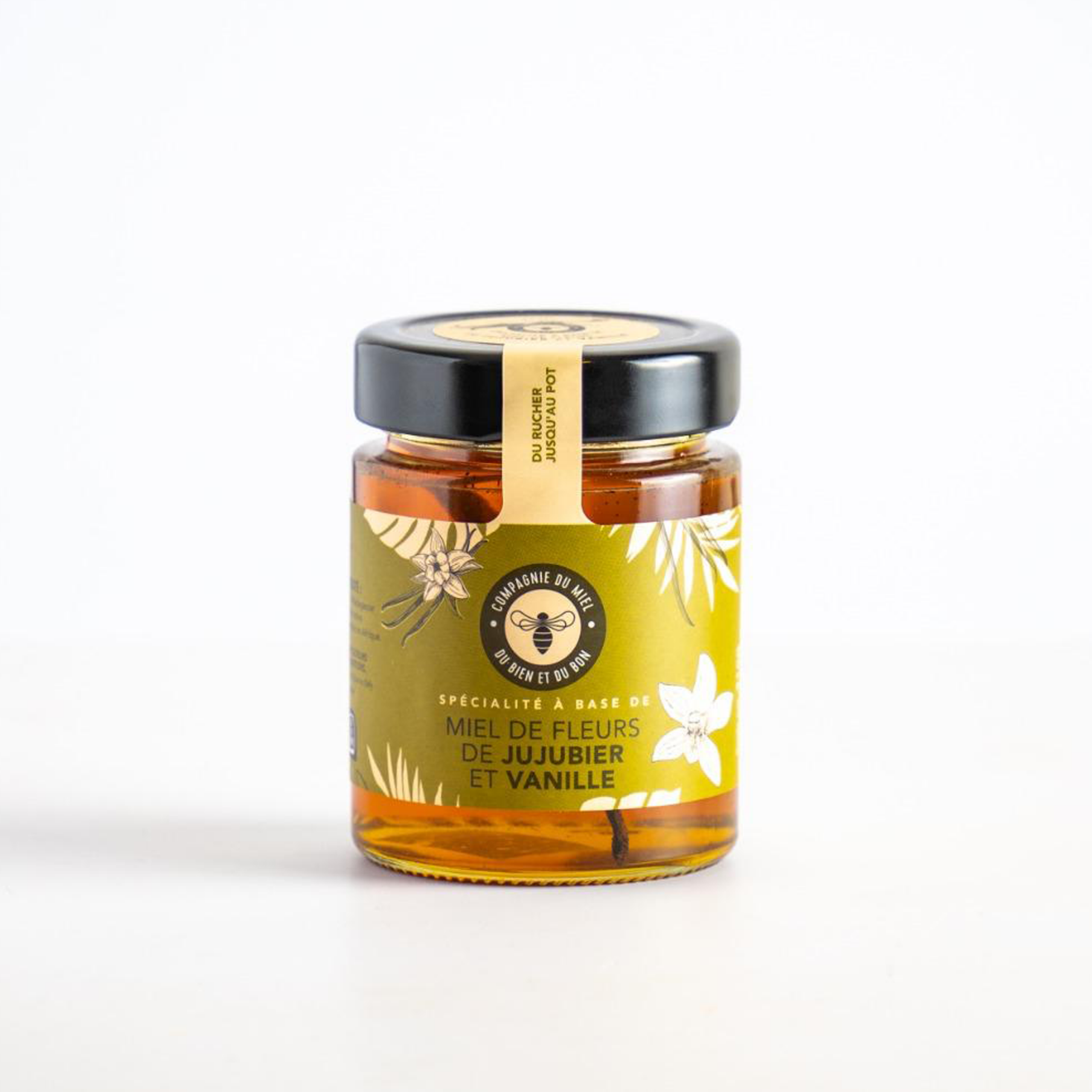 miel de fleurs jujubier vanille Miel de fleurs de jujubier et vanille (210g) – Image 1